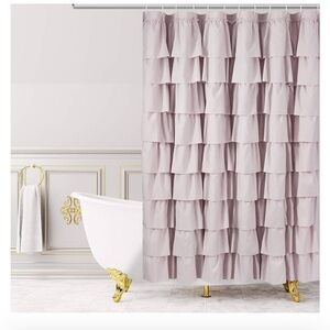 West Weir blush shower curtain